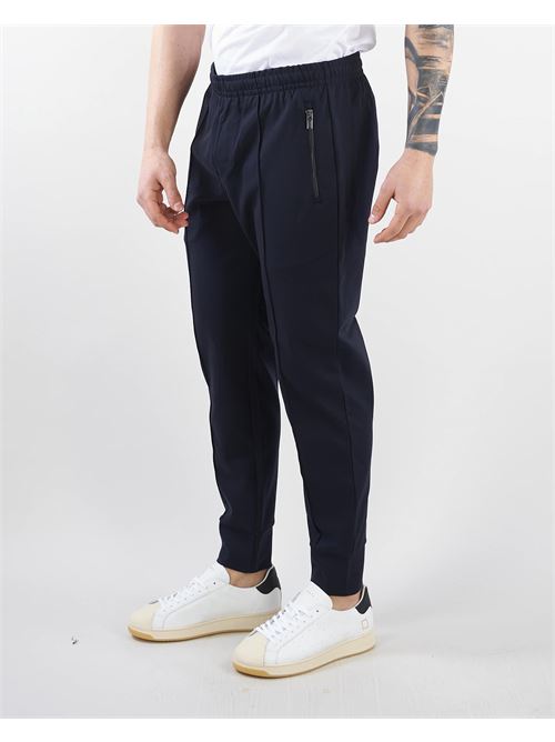 Jogger trousers in Roma stitch fabric Emporio Armani EMPORIO ARMANI | Trousers | 8N1P721JBTZ920